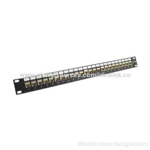 Shielded Patch Panel, 24 Ports, Connect to RJ45 Connectors Directly,high qualityNew